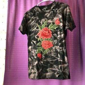 Destroyed Embroidered Tee
